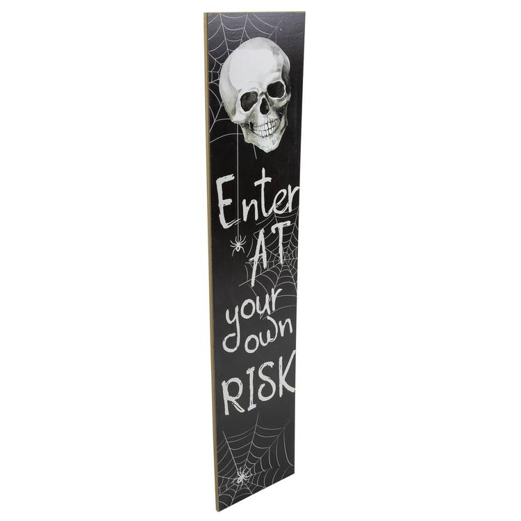 Northlight Seasonal 36in. Enter at Your Own Risk Halloween Sign