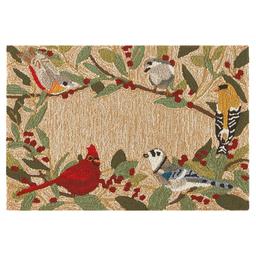 Liora Manne(tm)  Frontporch Bird Border Indoor/Outdoor Accent Rug
