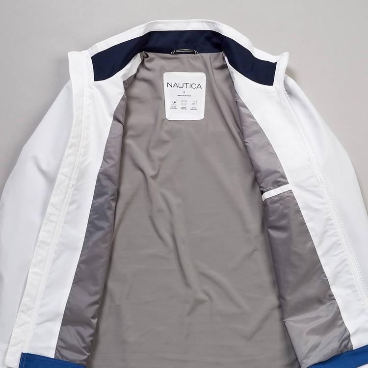Mens Nautica Color Block Stretch Golf Jacket