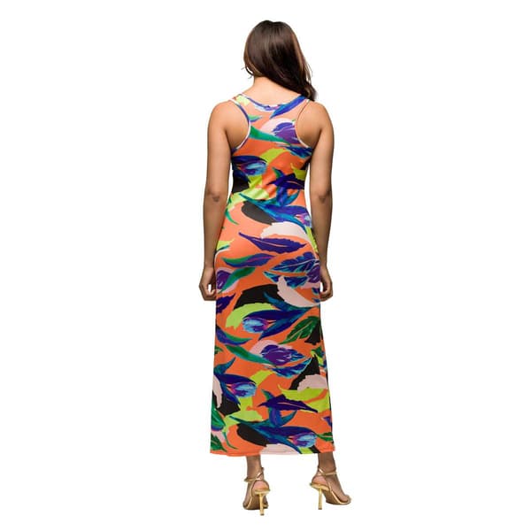 Womens 24/7 Comfort Apparel Multicolor Tank Casual Maxi Dress