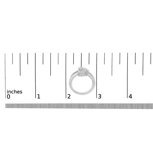 Haus of Brilliance 1/2ctw. Diamond Scatter Composite Bypass Ring