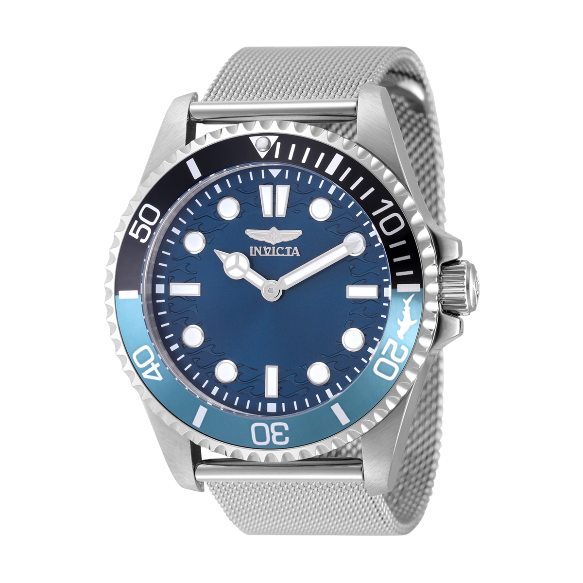 Mens Invicta Pro Diver Blue Dial Quartz Watch - 49686