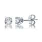 Nova Star® White Gold Lab Grown Diamond Prong Set Stud Earrings - image 2