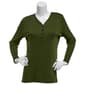 Petite Architect(R) Long Sleeve V-Neck Henley Tee - image 1
