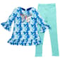 Girls &#40;7-10&#41; Rare Editions Butterfly Tie Dye Top & Leggings Set - image 1