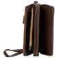 Womens Stone Mountain Tooled Leather Double Zip Around Wristlet - image 4