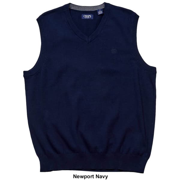 Mens Chaps Solid Sweater Vest