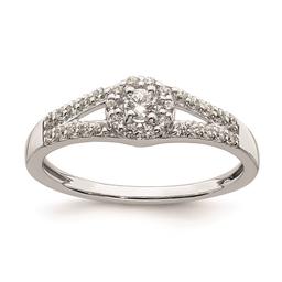 Pure Fire 10kt. White Gold Diamond Halo Engagement Ring