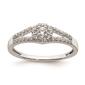 Pure Fire 10kt. White Gold Diamond Halo Engagement Ring - image 1