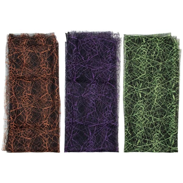 Northlight Seasonal 3pc. Spiderweb Halloween Decorations - image 