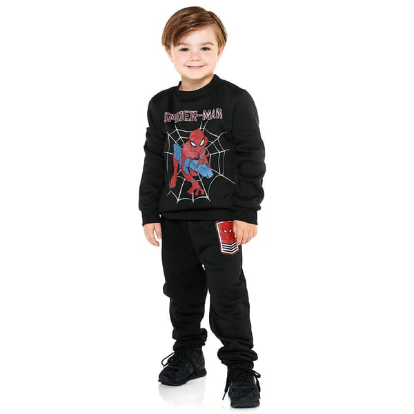 Boys (4-7) Marvel Spider-Man Sweatshirt & Jogger Set - Black
