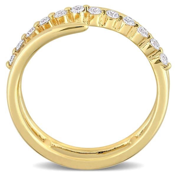 Gold Plated 1 3/4ctw. Lab Grown Diamond Band