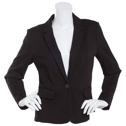 Juniors A. Byer One Button Scuba Crepe Blazer