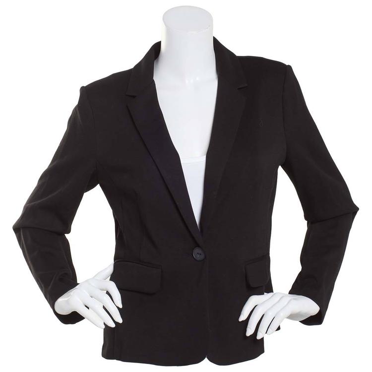 Juniors A. Byer One Button Scuba Crepe Blazer