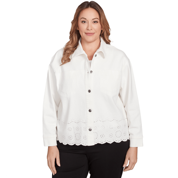 Plus Women''s Natural Denim Jacket - image 