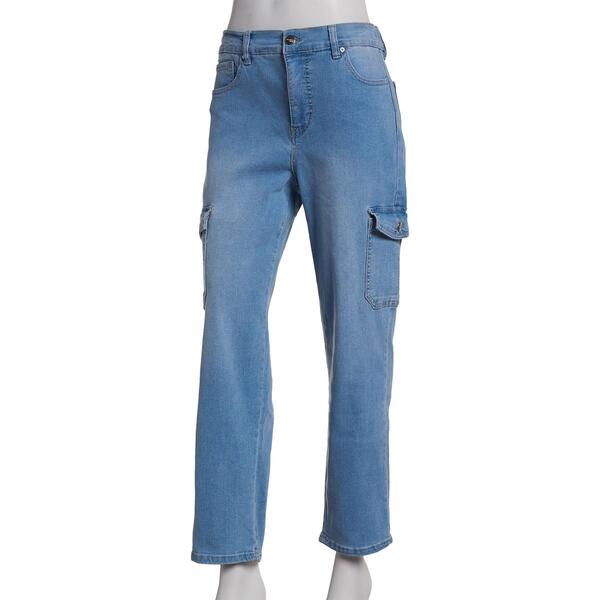 Womens Royalty High-Rise Slim Fit Straight Leg Cargo Jeans - image 