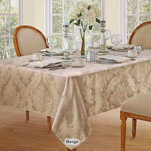 Elrene Barcelona Damask Tablecloth