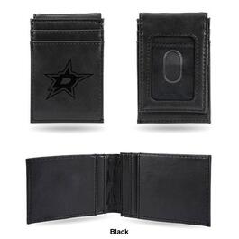 Mens NHL Dallas Stars Faux Leather Front Pocket Wallet