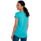 Womens Erika Dolman Sleeve Round Neck Flamingo Tee - image 2