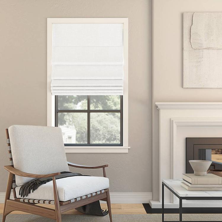 Sun Zero®  Somerton Textured 100% Blackout Cordless Roman Shade