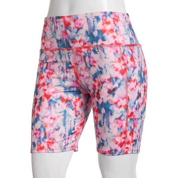 Womens Starting Point(R) Blurry Floral Bike Shorts - image 