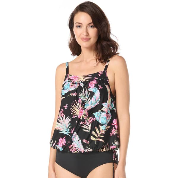 Womens Beach House Endless Summer Banded Hem Tankini Swim Top