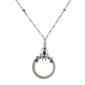 Signature 1928 Silver Magnifying Pendant Necklace - image 1