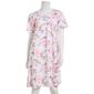 Womens Celestial Dreams Short Sleeve Floral Short Gown - image 1