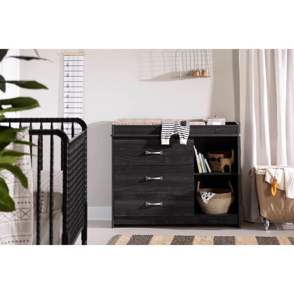 South Shore Tassio Grey Oak Changing Table