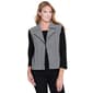 Womens Multiples 3/4 Solid Sleeve Open Checkered Jacket - image 1