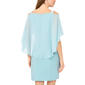 Womens MSK Capelet Overlay Side Drape A-Line Dress - image 2