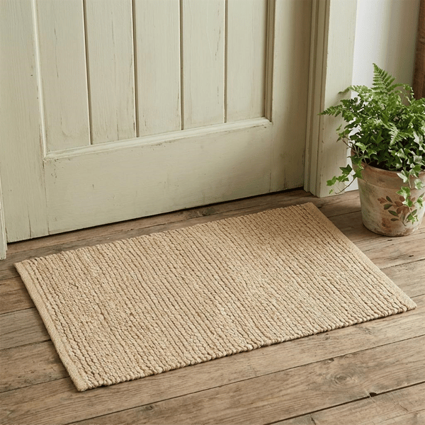 HomeRoots Natural Jute Flatweave Handmade Accent Rug