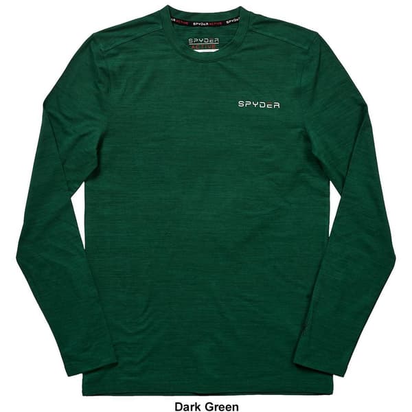 Mens Spyder Soft Long Sleeve Jersey Tee