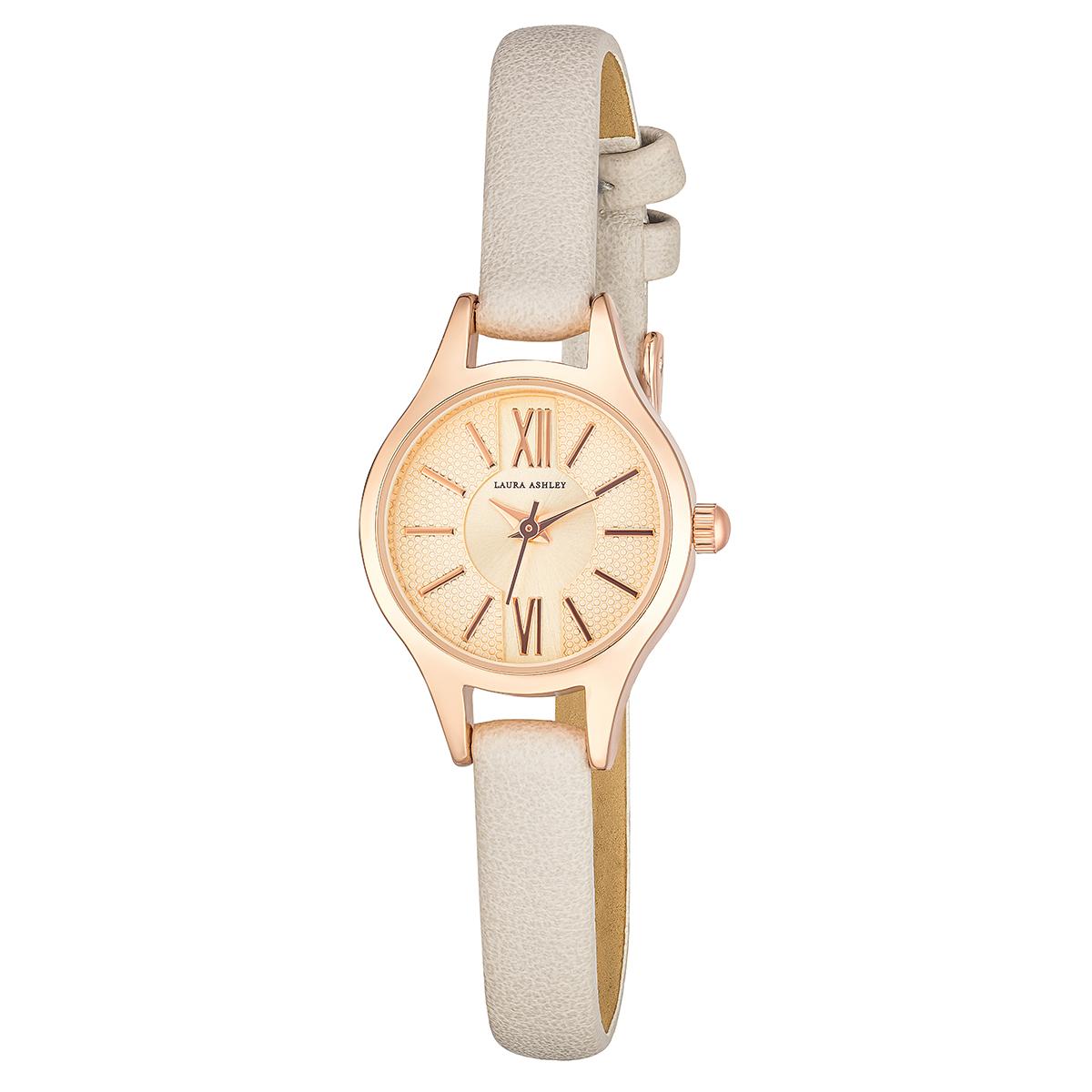 Womens Laura Ashley® Thin Strap Rose Gold Watch - LA2025RG