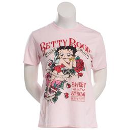 Juniors C-Life Mineral Wash Betty Boop Sweet Strong Tee
