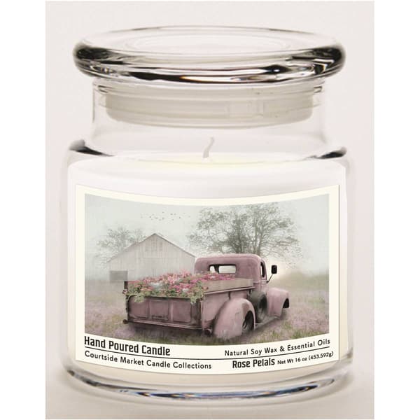 Courtside Market(R) Flower Truck 16oz. French Vanilla Jar Candle - image 