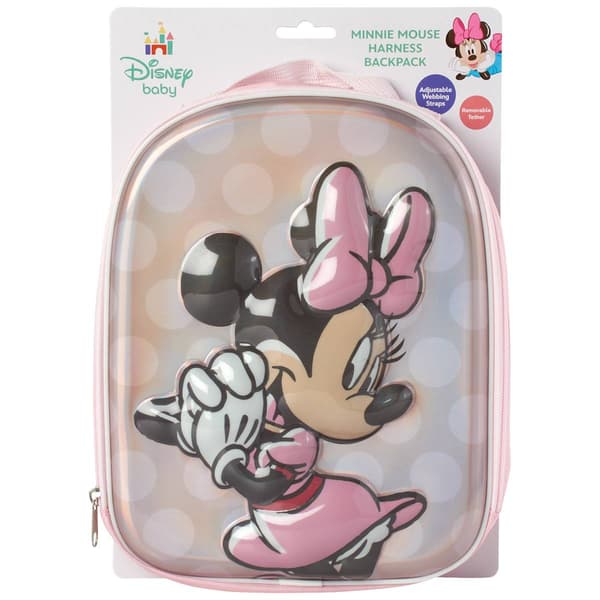 Toddler Girl Disney Minnie Mouse Holofoil Harness Backpack - image 