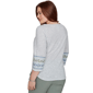 Womens Alfred Dunner Provence 3/4 Sleeve Embroidered Blouse - image 2