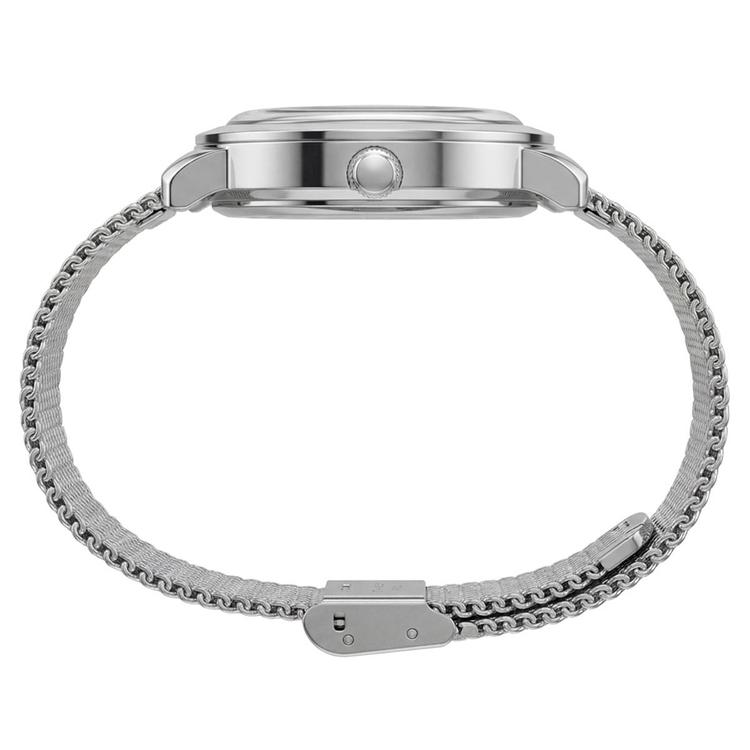 Womens Timex® Silver-Tone Sunray Dial Crystal Watch - TW2Y48600JT