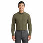 Mens Christian Aujard Performance Stretch Dress Shirt - Olive - image 1
