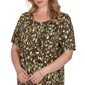 Plus Size Emaline Key Items Short Sleeve Round Neck Abstract Tee - image 5