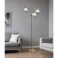HomeRoots 69in. Gold Three Light Tree Floor Lamp - image 3