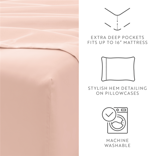 Soft Essentials 6pc. Luxury Ultra Soft Sheet Set
