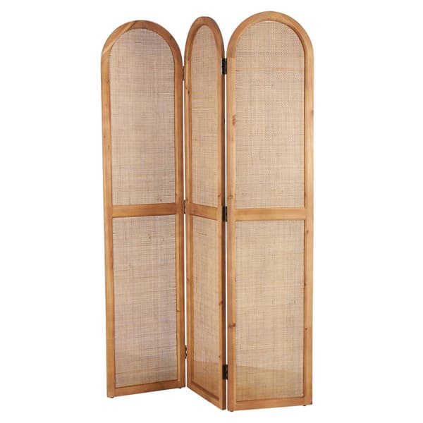 9th & Pike&#174; Modern Farmhouse Brown Wood Room Divider Screen