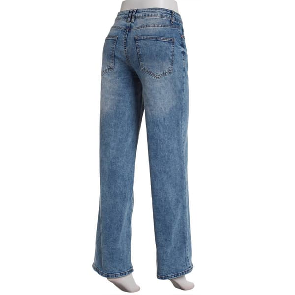Juniors Madden Girl Ultra 90''s Wide Leg Pants - Medium Wash