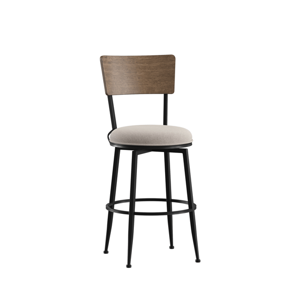 HH2 Home Creason Commercial Grade Bar Height Swivel Stool