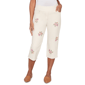 Womens Alfred Dunner Beachcomber Floral Cross Stitch Super Stret - image 1