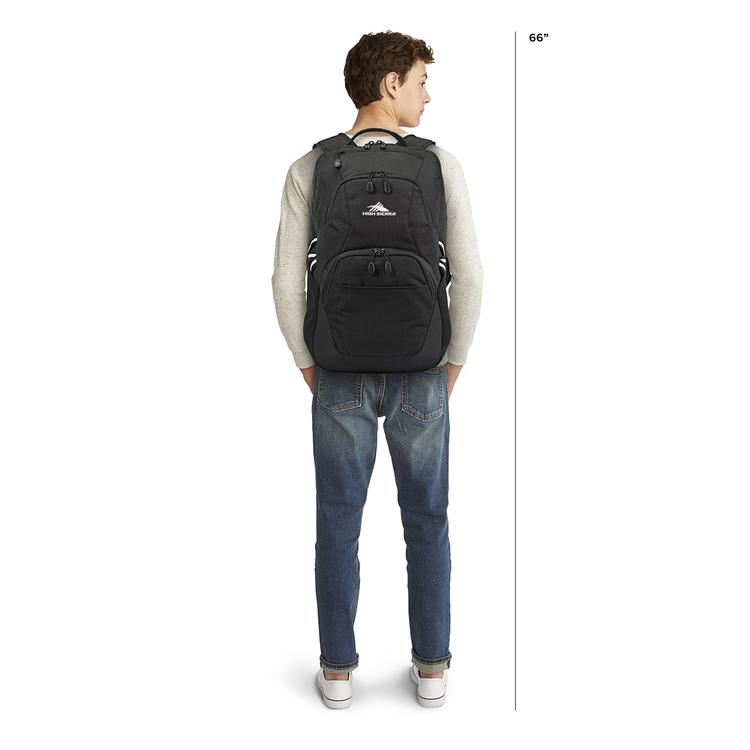 High Sierra® Black Swoop Backpack
