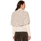 Womens Democracy Round Neck Speckled Yarn Capelet Sweater - image 2
