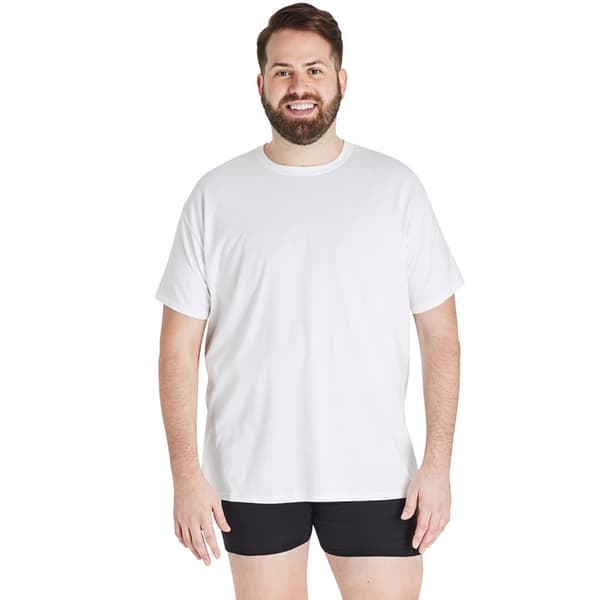 Mens Big & Tall Hanes Ultimate 4pk. Crew Neck T-Shirts - image 